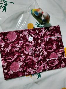 pure cotton Floral Nighty