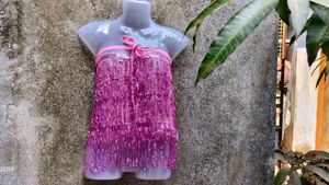 VNM. Pink Sequin Tube Top