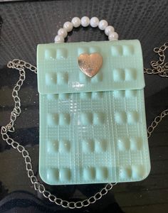 YSL Black Colour And Mint Green Sling Bag