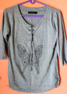 Grey Casual Top