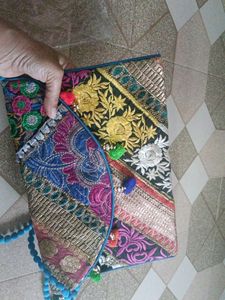 HAND MADE MULTI COLORED SLING BIG BAG 🎒 ❤️ ❤️ ❤️