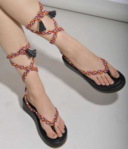 Colorful Braided Sandals