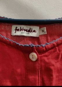 Fabindia Red Top