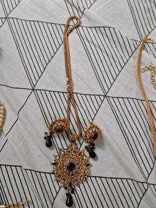 Gold Plated Necklace &amp; Earring Set