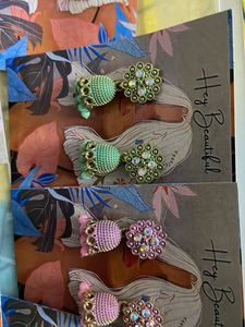 Jhumka Earrings pack of 2 Random color