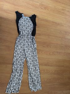 Patterned Halter Jumpsuit