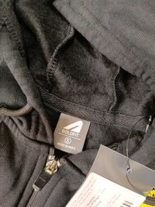 Boldfit Black Zip-Up Hoodie, S Size
