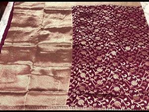Combo of New Purple Saree & Baby Shorts