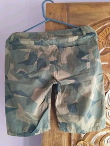 Camo Print Shorts