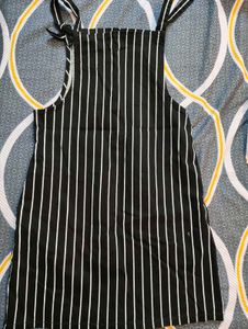 Striped Pinafore Dress