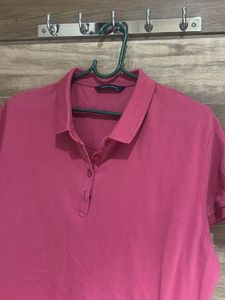 Pink Polo Top