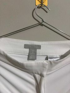 Elegant White Wide-Leg Trousers