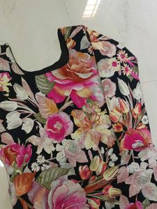 Floral Print Kurta