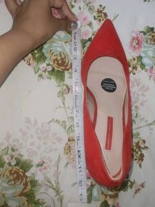 Dorothy Perkins Red Suede Pumps