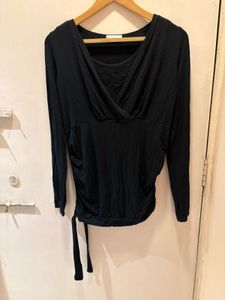 Beautiful Black Wrap Top