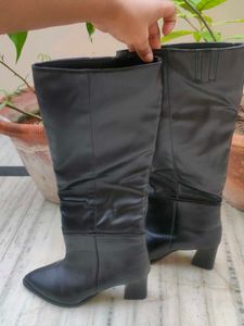Black Knee High Boots