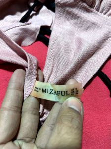 Pink Bandeau Bikini Top (M)