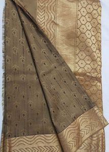 Elegant Brown Silk Saree