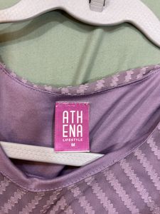 Serene Lavender Dobby pattern mini dress