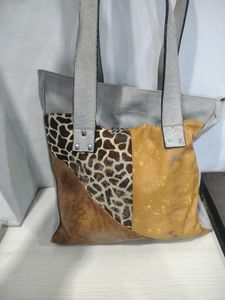 Unique Patchwork Tote Bag