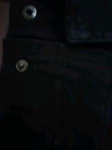 Black Cargo Style Denim Pants