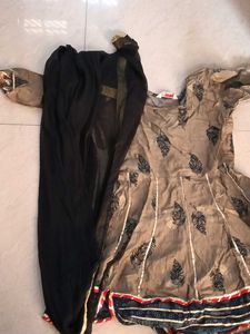Dress Kurti Palazzo Set With Dupatta