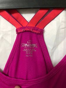 Spalding. Pink Tank Top