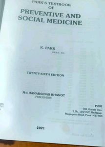 Park's Preventive &amp; Social Medicine Textbook
