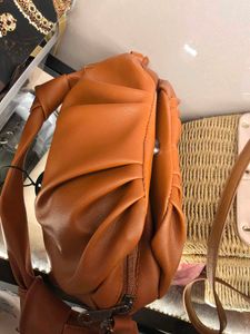 Brown Knott Sling Handbag