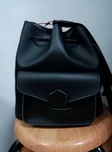 Leather Bucket Bag
