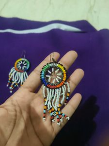BEAD HANDMADE AFRICAN  2 Pair EARINGS