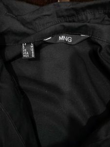 MNG Black Button Down Shirt