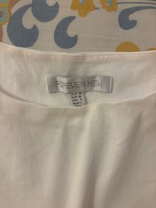 Forever New White Crop Top