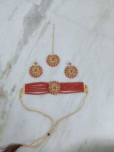 Red &amp; Gold Jewelry Set