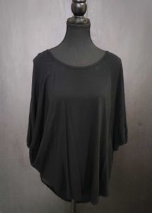 Black Dolman Sleeve Top