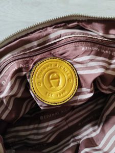Vintage Etienne Aigner Yellow Brown Tan Handbag
