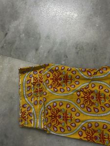 Yellow Printed Kurta