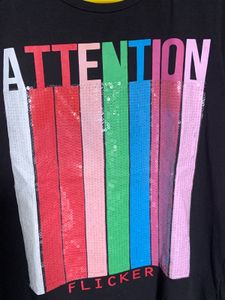 Unisex Graphics Sequined Tee