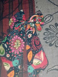A Beautiful Printed Hair Bow