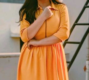 Mustard Yellow Peplum Top Women
