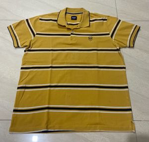Max Slim fit Stripped Yellow T-shirt💛