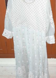 Rangriti Women Green Ethnic Anarkali and Dupatta