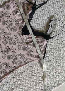 Floral Lace Trim Nightgown