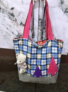 Teddy Polka Dots Tote Bag
