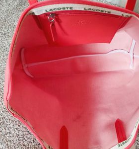 Lacoste Red Tote Bag - New with Tags