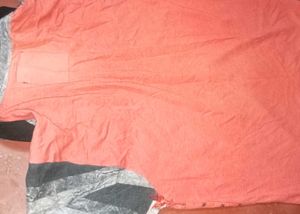 Unique Orange &amp; Black Graphic Tee