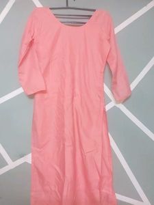 Embroidered Pink Kurta