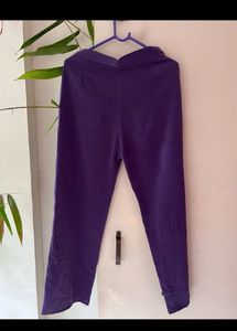 Satin Finish Violet Trousers
