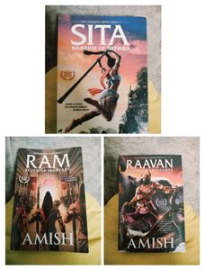 3 Books Amish Tripathi Ram Sita Raavan Triology