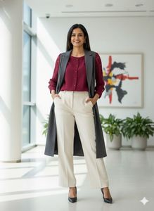 🍷 Reversible Vogue: Crimson Lace Statement Top! ✨